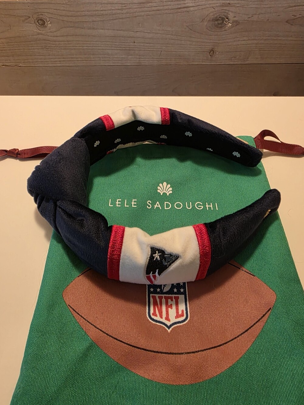 Lele Sadoughi NFL New England Patriots Headband